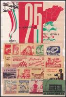 20 db szocialista gyufacímke