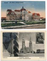 5 db RÉGI magyar képeslap: Szeged és Szolnok / 5 pre-1945 Hungarian postcards: Szeged and Szolnok