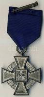 Német 3. Birodalom 1938-44. Szolgálati Érdemérem 5 évre ffém ezüstözve, szalaggal T:2