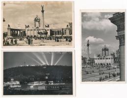 1938 Budapest, XXXIV. Nemzetközi Eucharisztikus Kongresszus - 3 db régi képeslap