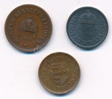 1914KB 2f Br + 1943. 2f Zn + 1947. 2f tombak T:2,2-
Adamo K2, P2.3, F1