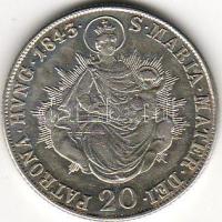 1843B 20Kr ezüst T:1/2+