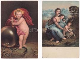 17 db Stengel képeslap jobbakkal