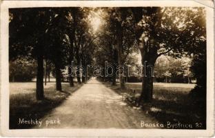 1931 Besztercebánya, Banská Bystrica; Mestsky park / Városi park / park (EK)