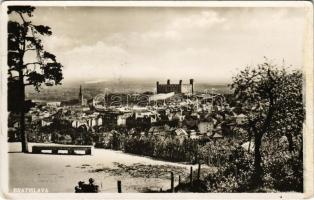 1937 Pozsony, Pressburg, Bratislava; látkép, vár / general view with castle (ragasztónyom / glue mark)