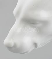 Herendi nagy méretű jegesmedve szobor. Jelzett (Markup Béla 1927), Kézzel festett, jelzett, hibátlan...