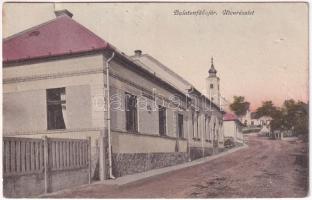 1934 Balatonfőkajár, utca, iskola. Hangya szövetkezet kiadása (r)