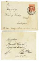 57 db régi kézzel írt levél borítékban, több levelezés