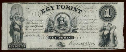 Emigrációs "Kossuth bankó" 18.. 2Ft "Sor G." T:I