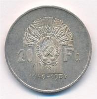 1956. 20Ft Ag 10 éves a Forint (Jó Forint sor) T:1,1- patina Adamo EM5