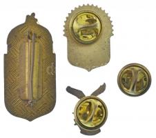 4xklf fém jelvénytétel, közte 1998. "A magyarok istenére esküszünk - 1848-1998" műgyantás ...