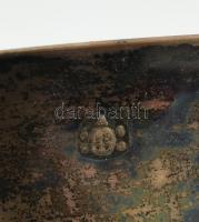 Ezüst (Ag) antik füles bécsi csésze. Jelzett. 1850. Kopott. Nettó: 193g, m: 10cm, d: 10 cm