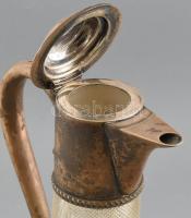 Ezüst (Ag) karaffa. Jelzett. Kopott. M: 38cm, angol mester: John Thomas Heath & John Hartshorne ...