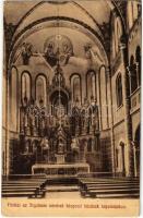Budapest XI. Irgalmas Nővérek központi házának kápolnája, főoltár, belső (lyukak / pinholes)
