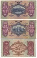 1930. 100P + 1930. 100P csillagos sorozatszám + 1932. 50P + 1936. 10P + 1939. 5P + 1941. 20P T:III