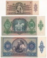 1930. 100P + 1930. 100P csillagos sorozatszám + 1932. 50P + 1936. 10P + 1939. 5P + 1941. 20P T:III