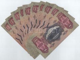 1930. 100P (10x) mind különféle, csillagos sorozatszámmal T:III,III- 
Adamo P17