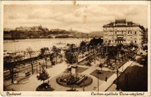 1934 Budapest V. Carlton szálloda Duna részlettel (EK)
