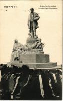 1907 Budapest V. Erzsébet tér, Semmelweis szobor. Erdélyi cs. és kir. fényképész felvétele (r)
