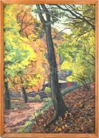 Widder Félix (1874-1939): Lillafüred, 1937. Olaj, vászon, jelzett. Fa keretben, 97×69 cm