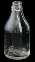 Érdekes formájú likőrös üveg Aigner Austria felirattal 16 cm