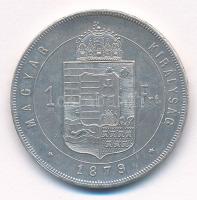 1879KB 1Ft Ag "Ferenc József / Középcímer" T:1-,2 
Hungary 1879KB 1 Forint Ag "Franz...