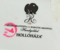 Hollóházi Szász Endre által tervezett bonbonniere. Matricás, jelzett, hibátlan. 9x7,5 cm