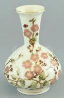 Zsolnay pillangó mintás váza. Kézzel festett, jelzett, hibátlan m:13,5 cm