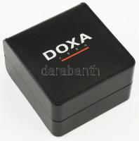 Doxa Royal aranyozott kvarc férfi karóra, dátum funkcióval, bőr szíjjal, működő, jó állapotban, ered...