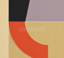 Konok Tamás (1930-2020): Geometrikus kompozíció, 1991. Szitanyomat, papír, jelzett. Számozott: 21/40...