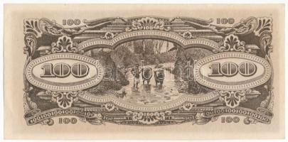 Malaya / Japán megszállás 1944. 100$ "MT" T:I- 
Malaya / Japanese occupation 1944. 100 Do...
