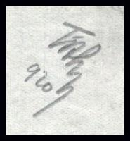 Tóth Gyula (1891-1970): Madár, 1920. Ceruza, hártyapapír, jelzett, lap sarkaiban kisebb gyűrődésekke...