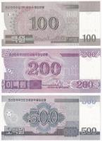 Észak-Korea 2008. 100W + 2008. 200W + 2008. 500W T:I
North Korea 2008. 100 Won + 2008. 200 Won + 20...