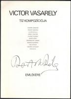 Victor Vasarely 10 kompozíciója versekkel, Bartók Béla emlékére. Bp., é.n., Helikon. Ofszet, papír. ...