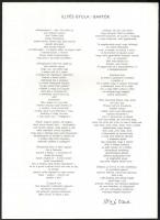 Victor Vasarely 10 kompozíciója versekkel, Bartók Béla emlékére. Bp., é.n., Helikon. Ofszet, papír. ...