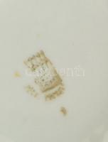 Zsolnay porcelán teás készlet. Matricás, jelzett, hiányos (csak 5 személyes), kopásokkal