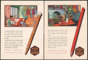 cca 1930 L&C Hardtmuth "Koh-i-Noor" reklám prospektus, színes táblákkal, magyar nyelve...