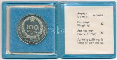 1983. 100Ft alpakka "Czóbel Béla" eredeti tokban, tanúsítvánnyal T:BU Adamo EM75