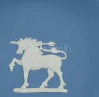 Wedgwood bisquit porcelán tálka, ló motívummal, jelzett, hibátlan, eredeti dobozában, d: 17,5 cm