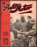 1938-1942 Autó-Motor. Az egyetlen független magyar motorsportlap 6száma: X. évf. 5., 6., 9., 1938 áp...