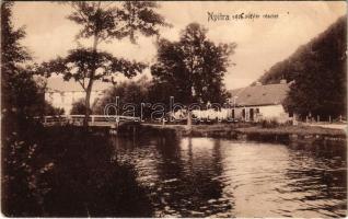 1906 Nyitra, Nitra; Zerdahelyi kastély, kert, tó / castle park, lake (EK)