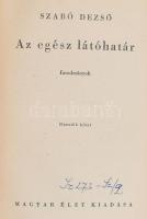 Szabó Dezső: Az egész látóhatár I-III. kötet. Bp., é.n., Magyar Élet. Kiadói félvászon kötés