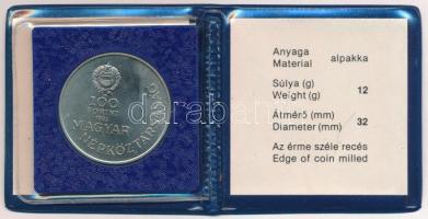 1983. 100Ft alpakka "Széchenyi István" eredeti tokban, tanúsítvánnyal T:BU Adamo EM75