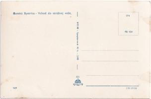 Besztercebánya, Banská Bystrica; Vchod do stráznej veze / Az őrtorony bejárata / entrance to the wat...