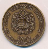 Bognár György (1944-) 1993. "MÉE Gyöngyösi Csoport - Aradi Vértanúk / Aulich Lajos" Br eml...