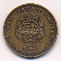 Bognár György (1944-) 1991. "MÉE Gyöngyösi Csoport - Aradi Vértanúk / Láhner György" Br em...