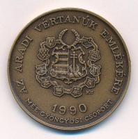 Bognár György (1944-) 1990. "MÉE Gyöngyösi Csoport - Aradi Vértanúk / Lázár Vilmos" Br eml...