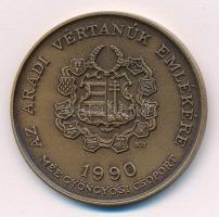 Bognár György (1944-) 1990. "MÉE Gyöngyösi Csoport - Aradi Vértanúk / Lázár Vilmos" Br eml...