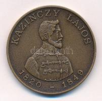 Bognár György (1944-) 1990. "Gyöngyös - Aradi Vértanúk / Kazinczy Lajos" Br emlékérem (42,5 mm) T:1,1-  Adamo GS9