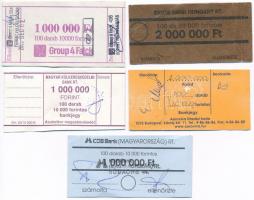 2000. 5db bankjegykötegelő 10.000Ft és 20.000Ft címletekhez